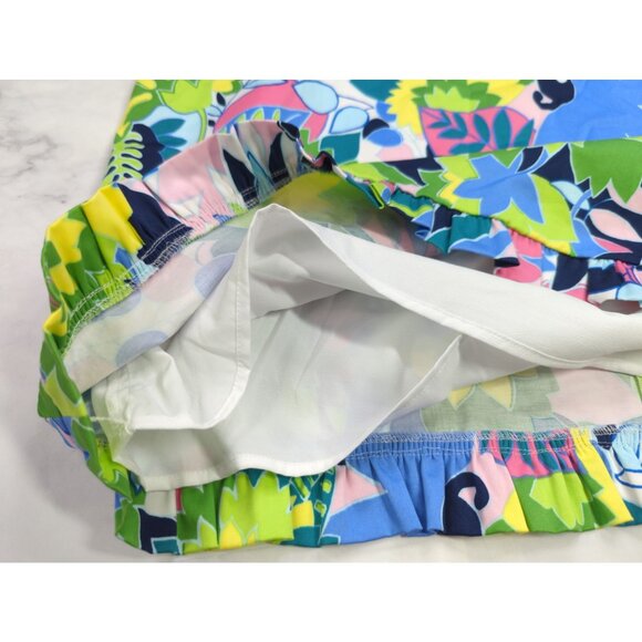 Talbots Size 10 Womens Floral Garden Party Sleeveless Cotton Stretch Dress - Picture 5 of 12